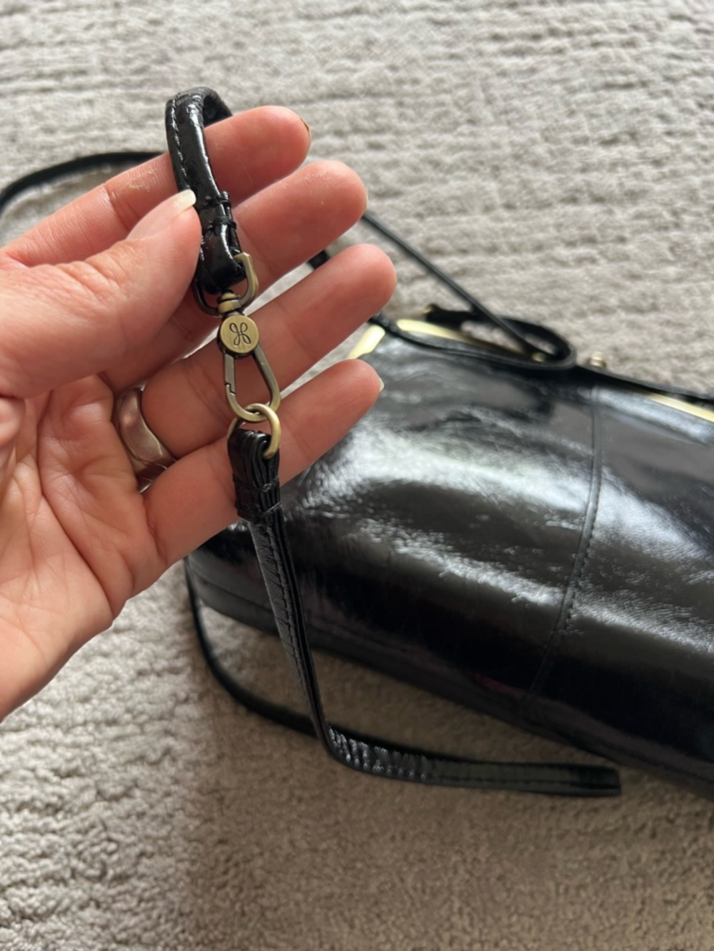 HOBO Kisslock Mini Bag with Crossbody Convertible Strap - Picture 8 of 13